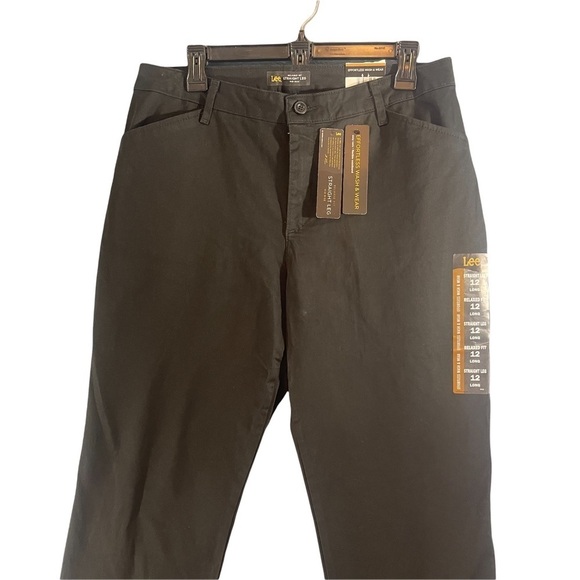 Lee RELX FIT STRAIGHT LEG PANT:BLACK:12:L - Picture 4 of 11